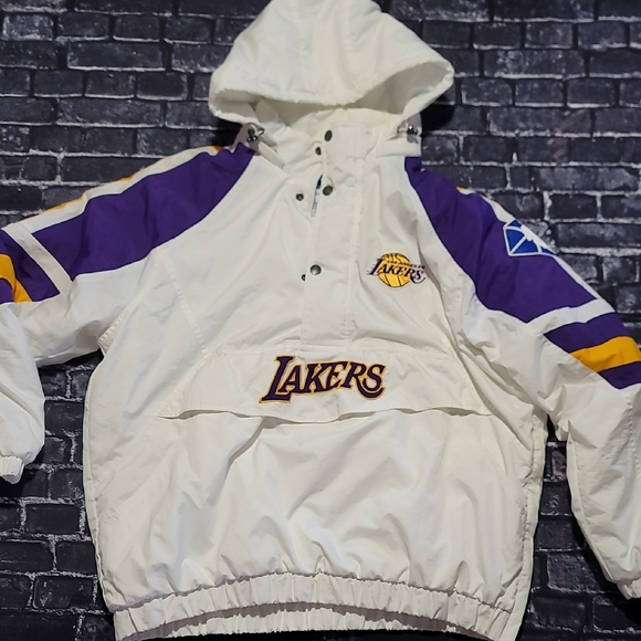 LOS ANGELES LAKERS STARTER JACKET SIZE XXL - Picture 1 of 11